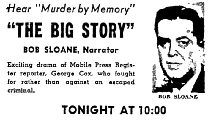 Advertisement for The Big Story.